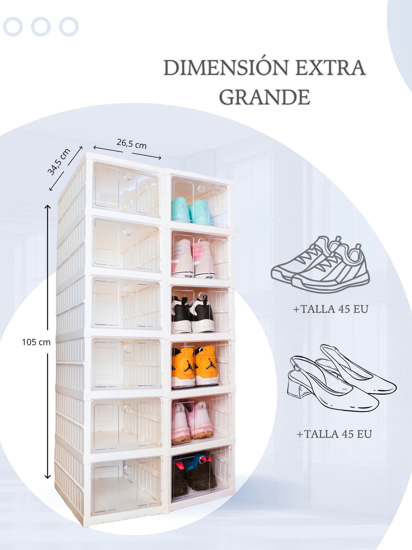 ZAPATERA ORGANIZADOR PLEGABLE 6 NIVELES